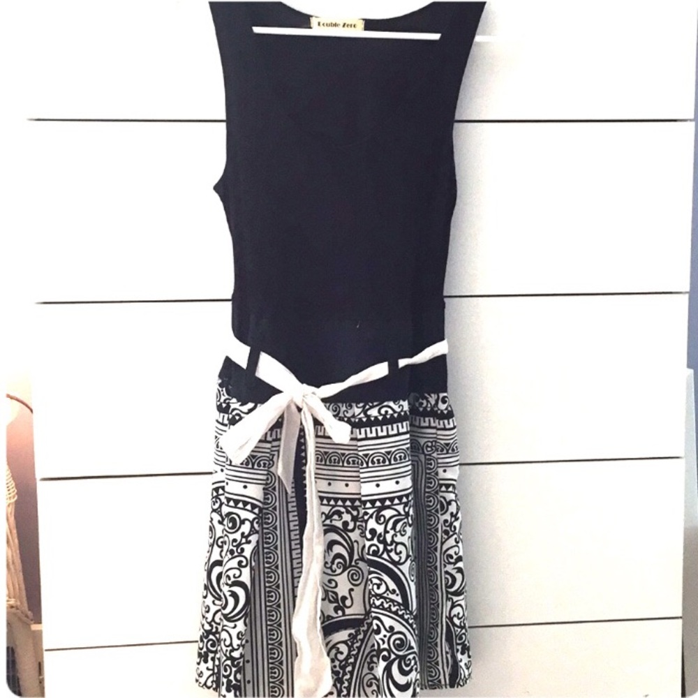Boutique Original Silk Patterned Bottom Dress